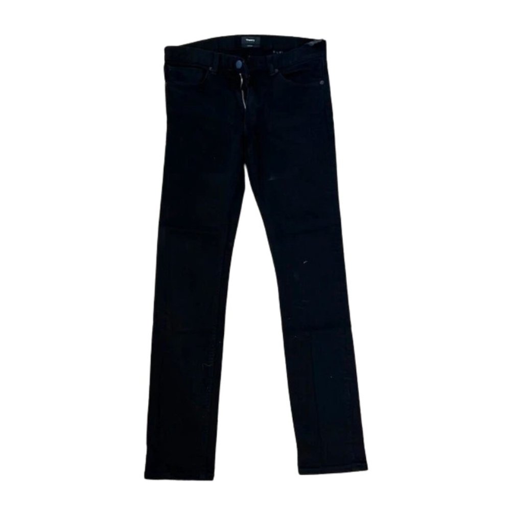 Theory Black Raffi Slim Fit Denim Jeans